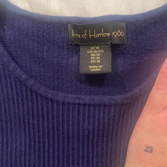 Blue Crop Tank - Picture 2 of 3